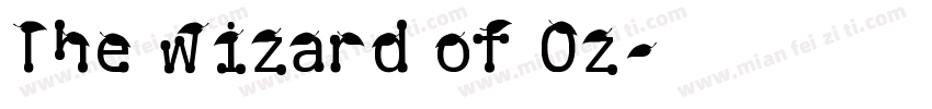 The Wizard of Oz字体转换